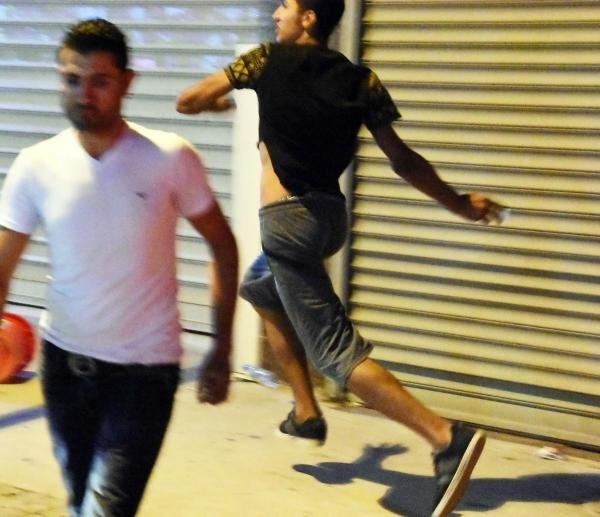 Bodrum'da taşlı sopalı kavga