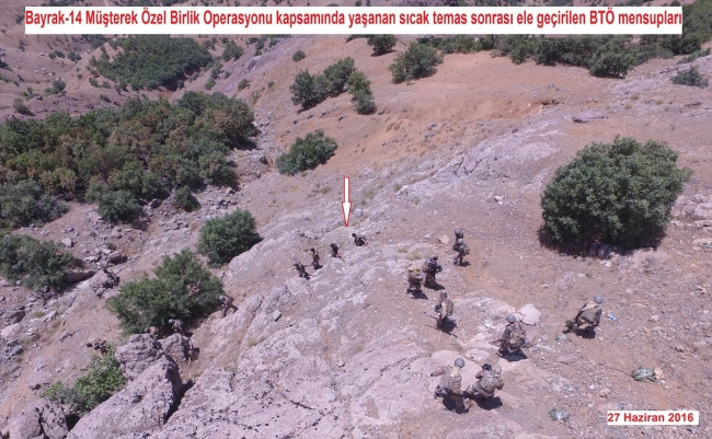 PKK'lıların kıstırıldığı o an !