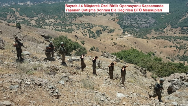 PKK'lıların kıstırıldığı o an !