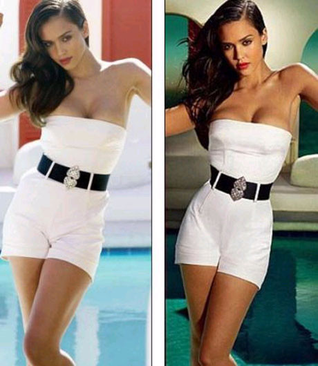 Jessica Alba da Photosopa sarılmış