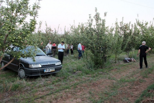 Elma bahçesinde kan donduran ceset !