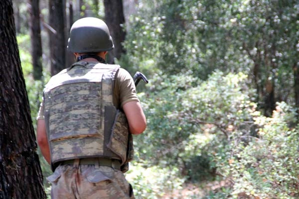 Marmaris'te ormana kaçan tim için operasyon