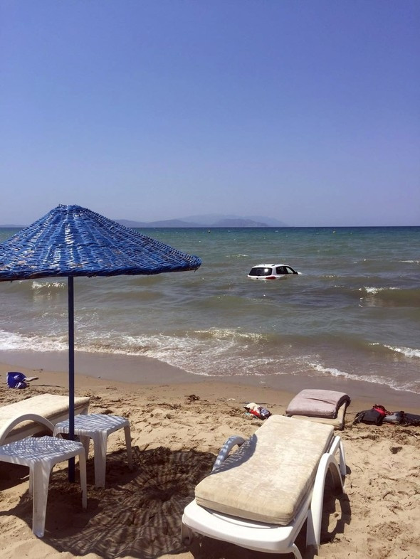 Kuşadası'nda inanılmaz kaza