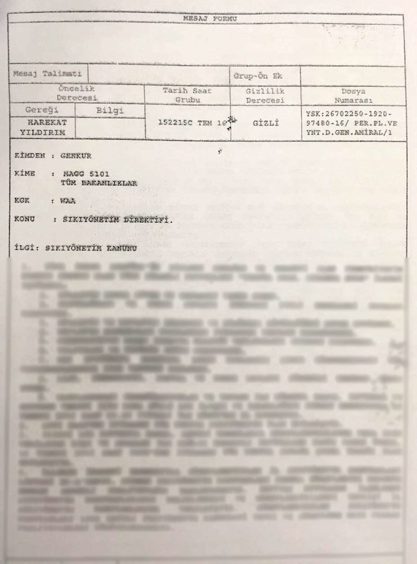 İşte darbecilerin 'sıkı yönetim' planı