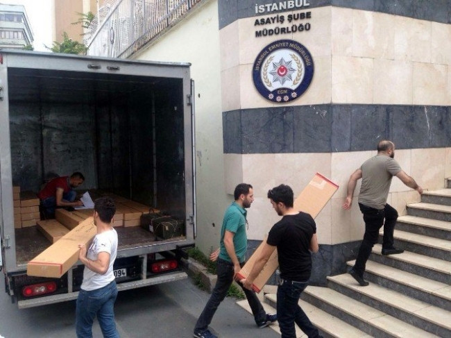 Darbecilerin mühimmatları görüntülendi