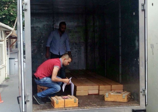 Darbecilerin mühimmatları görüntülendi