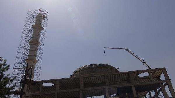 Mardin’de cami inşaatı çöktü: 5 işçi yaralı