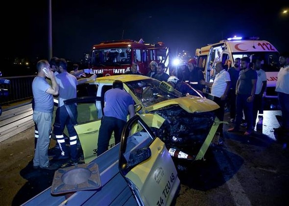 15 Temmuz Şehitler Köprüsü'nde feci kaza
