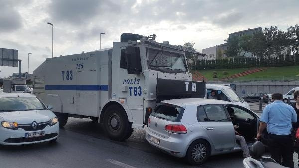 D-100'de arkadan TOMA çarptı...