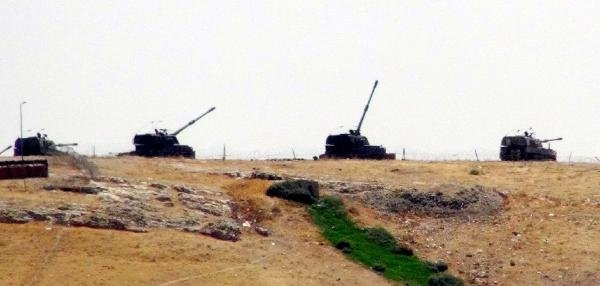 Şanlıurfa'da tank namluları Cerablus'a çevrildi