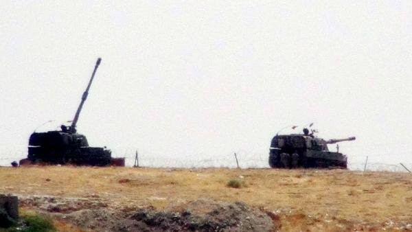 Şanlıurfa'da tank namluları Cerablus'a çevrildi