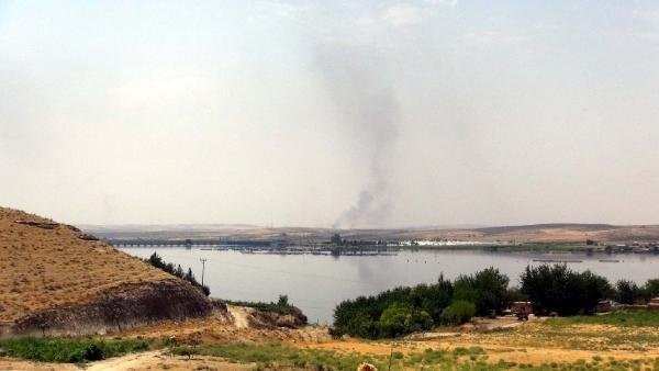 Şanlıurfa'da tank namluları Cerablus'a çevrildi