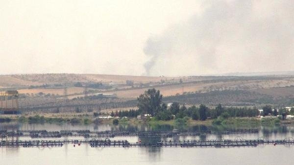 Şanlıurfa'da tank namluları Cerablus'a çevrildi