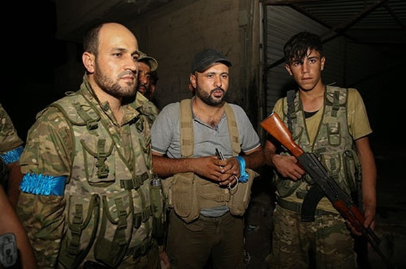 ÖSO mensupları Cerablus'a girdi