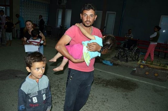 Binlerce kişi hastaneye koştu