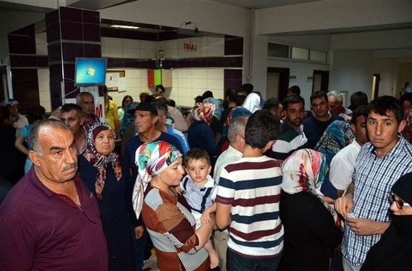 Binlerce kişi hastaneye koştu