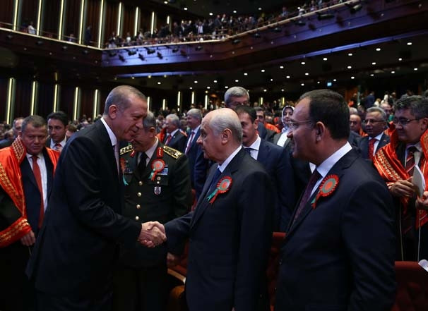 Adli Yıl Açılış Töreni'nde dikkat çeken kare