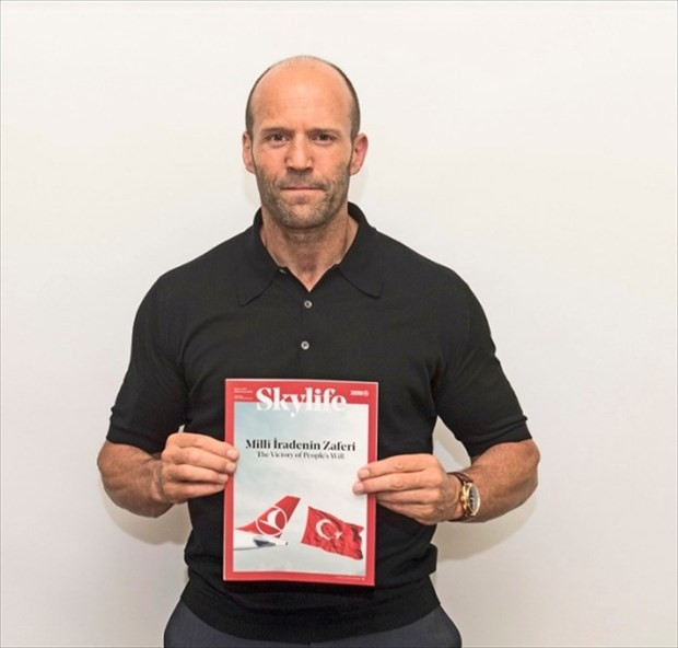 Jason Statham'dan "Milli İrade" fotoğrafı