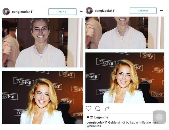Burcu Esmersoy'dan makyajsız fotoğrafı için olay yorum