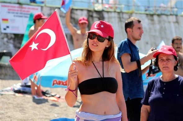 Zonguldak'ta ertelenen 30 Ağustos etkinliği yapıldı
