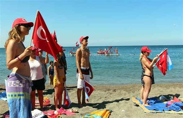 Zonguldak'ta ertelenen 30 Ağustos etkinliği yapıldı