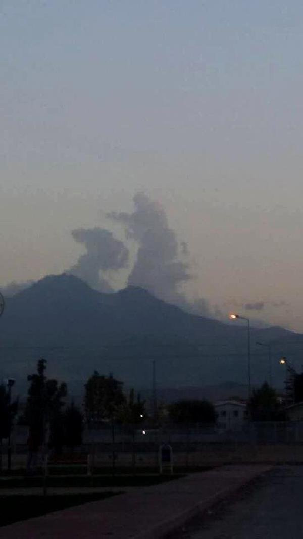Erciyes Dağı'nda buluttan asker silueti