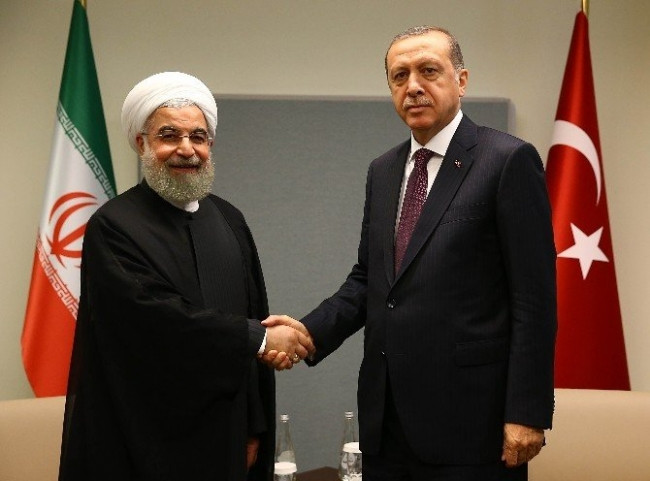Cumhurbaşkanı Erdoğan, Ruhani ile görüştü