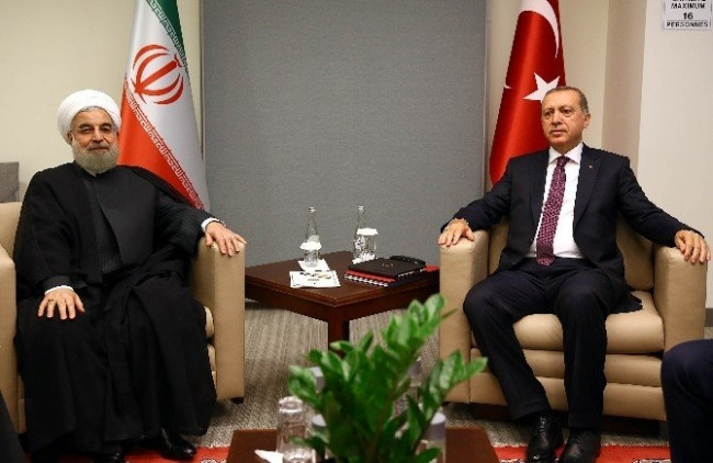 Cumhurbaşkanı Erdoğan, Ruhani ile görüştü