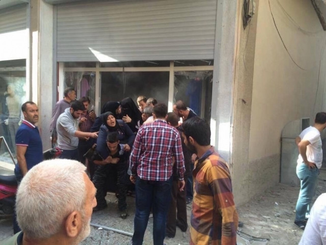 Kilis'te pazar yerine roket düştü: 5'i çocuk 6 yaralı
