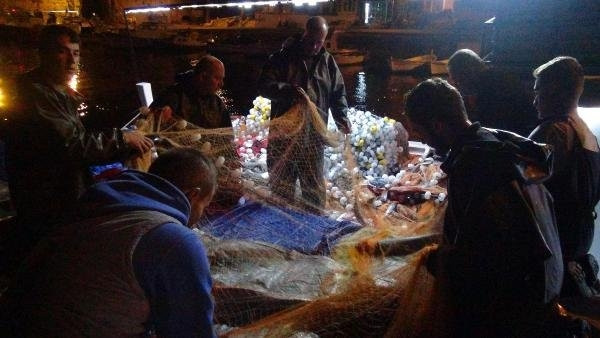 Çanakkale'de tek seferde 1.500 palamut yakalandı