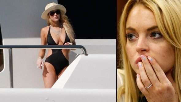 Lindsay Lohan'ın parmağı koptu !