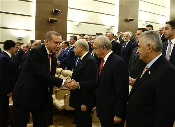 Devletin zirvesi AYM'de biraraya geldi