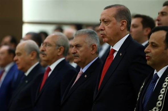 Devletin zirvesi AYM'de biraraya geldi
