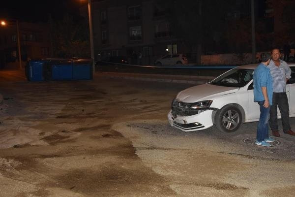 Askeri personel araç kaza yaptı: 5 yaralı