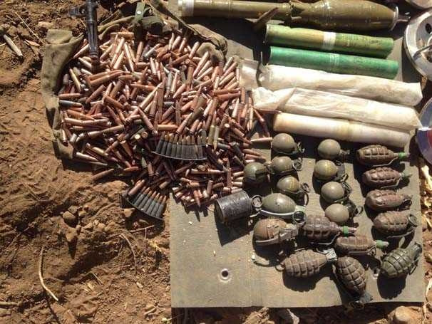 Kovan Tepe’de teröristlerin cephaneliği bulundu