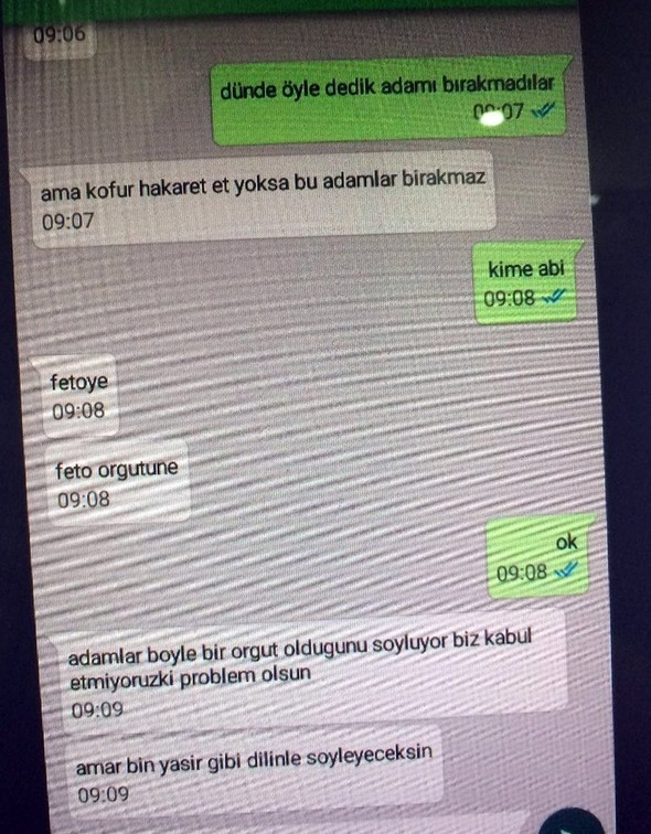 FETÖ'cülerin gizli yazışmaları ortaya çıktı