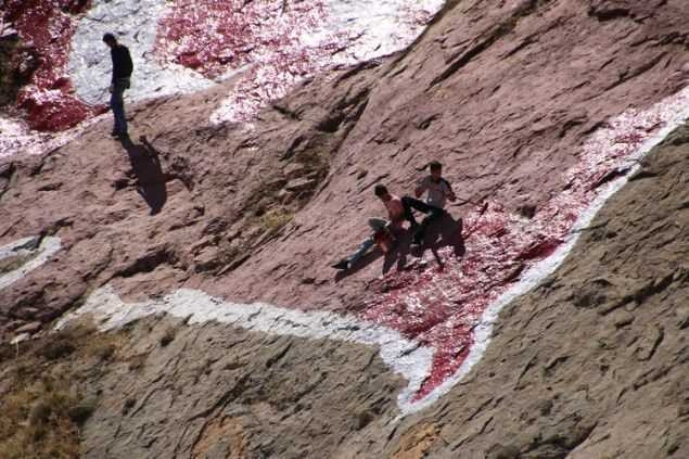 Türkiye'nin en büyük kaya haritasına 15 Temmuz dokunuşu
