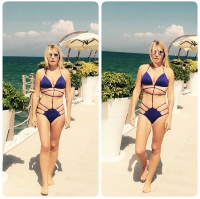 Seda Akgül'den mayolu tepki