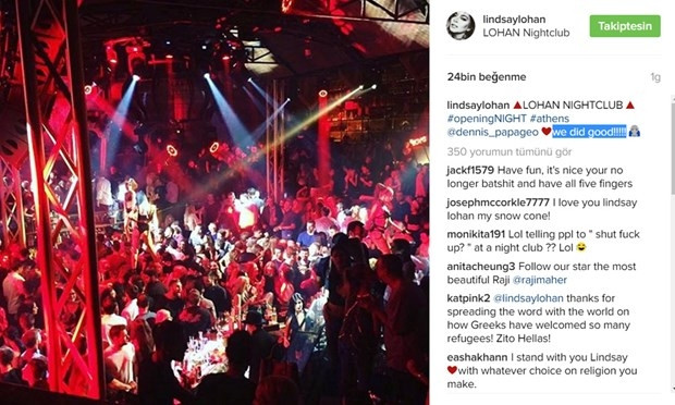 Lindsay Lohan İstanbul'da gece kulübü açıyor