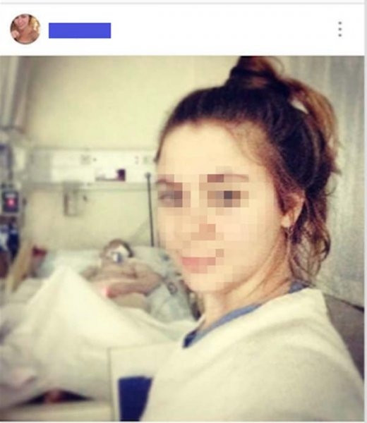 Haseki'de görevli hemşirenin skandal paylaşımları !
