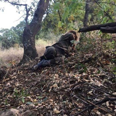 PKK'lı kadın teröristin yakalandığı an