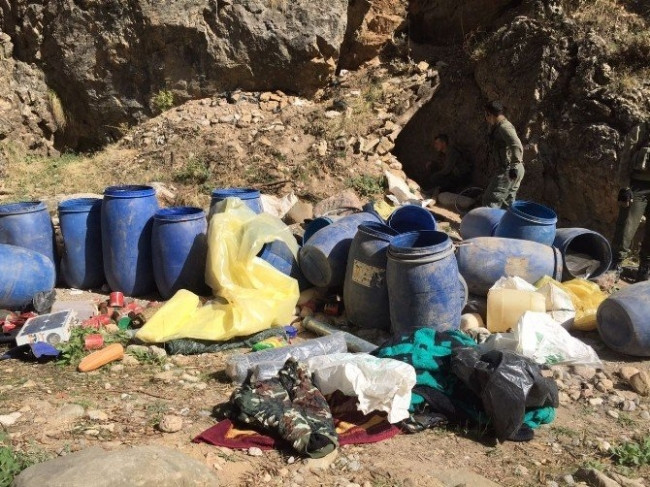 PKK'lı kadın teröristin yakalandığı an