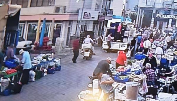 Pazar ortasında pompalı dehşeti !