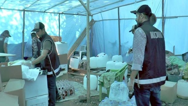 Mersin'de nefes kesen sahte içki operasyonu