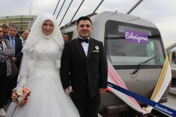 İstanbul metrosunda ilk nikah