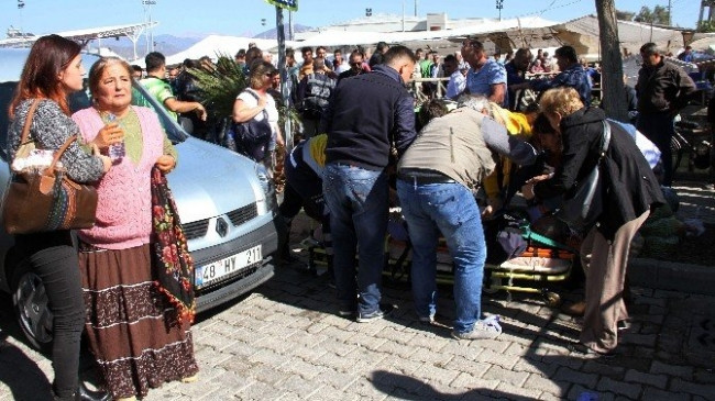 Pazarın ortasında dehşet saçtı
