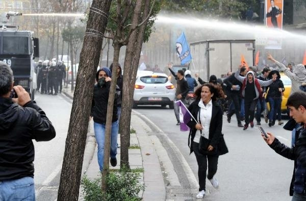 Şişli'de HDP eylemine polis müdahale etti