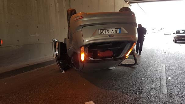 Kazadan burnu kanamadan çıktı ağladı !