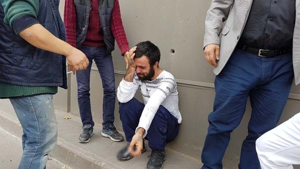 Kazadan burnu kanamadan çıktı ağladı !