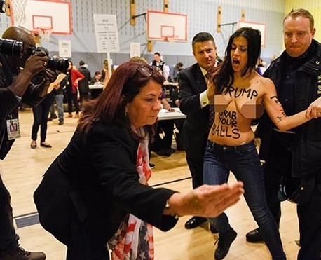 Donald Trump'a FEMEN'den protesto